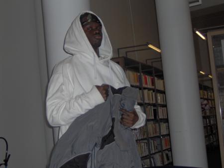 Moi à la bibliothéque