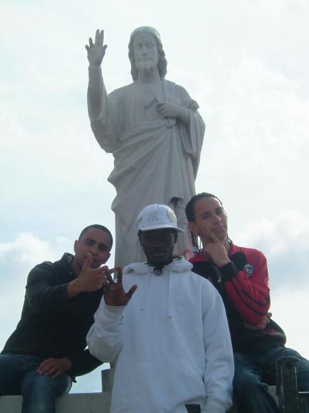 Mondher Moi et Thomas à Notre Dame de la Garde